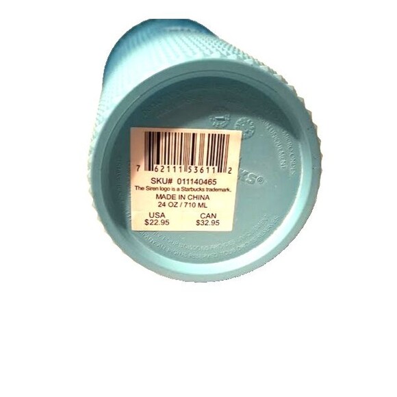 Starbucks Glacier Blue Ombre Gradient Studded Tumbler Cold Cup 24 oz - Picture 2 of 2